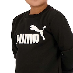 Blusão de Moletom Infantil Puma Essentials Crew Big Logo - Foto 7