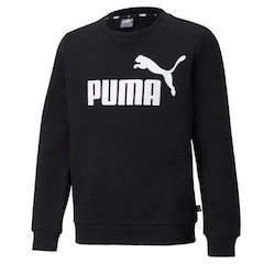 Blusão de Moletom Infantil Puma Essentials Crew Big Logo - Foto 1