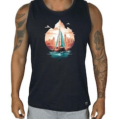 Camiseta Regata WSS Brasil City Sail Horizon Prime - Masculina - Foto 1
