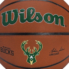 Bola De Basquete Wilson Nba Team Alliance Milwaukee Bucks Tam 7 - Foto 2