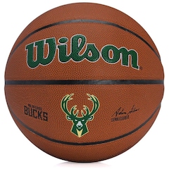 Bola De Basquete Wilson Nba Team Alliance Milwaukee Bucks Tam 7 - Foto 1
