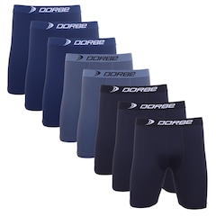 Kit 8 Cuecas Long Leg Plus Size Poliamida Dorbe Original - Foto 1