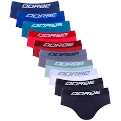 Cueca Slip Plus Size Microfibra Dorbe Original - 10 Unidades - Masculina - Foto 1