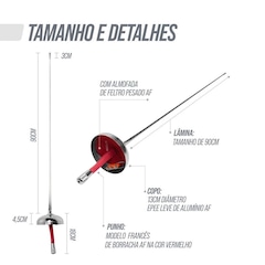 Espada de Esgrima Punho Francês Profissinal Fie - Absolute - Foto 2