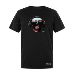 Camiseta Plus Size WSS Brasil Skull Rock Prime - Masculina - Foto 1