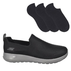 TÊNIS SKECHERS GO WALK MAX + 3 PARES DE MEIAS COLOR SPORTS - MASCULINO - Foto 1