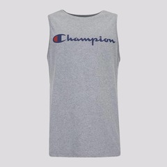 Camiseta Regata Champion Muscle Script Logo - Masculino - Foto 1