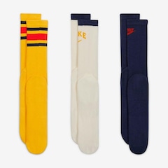 Kit de Meias Cano Longo Nike Everyday Plus com 3 Pares - Adulto - Foto 3
