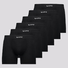 Kit de Cuecas Boxer Lupo Fiber Mang II - Adulto - 6 unidades - Foto 1