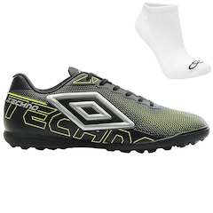 Kit Chuteira de Society Adulto Umbro Techno + Meias - Foto 1