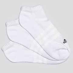 Meia adidas Spw Cano Baixo - 3 Pares - Foto 1