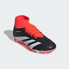 Chuteira de Campo adidas Predator Club Sock Fxg - Infantil - Foto 7
