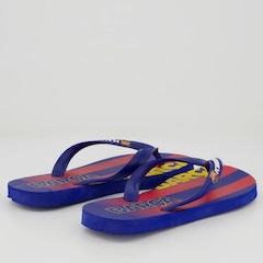 Chinelo do Barcelona Stripes Blue - Infantil - Foto 5