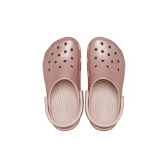 Sandália Crocs Classic Glitter Clog Quartz Glitter - Infantil - Foto 5