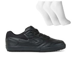 Chuteira Futsal Topper Dominator 3 Jr - Infantil + Meias - 3 Pares - Foto 1