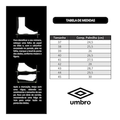 Chuteira Futsal Umbro Chrome + Meião Color Sports de Futebol - Adulto - Foto 6