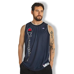 Camiseta Regata Champion Brasil Jersey Basket Script Street - Masculina - Foto 1