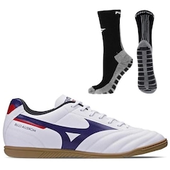 Chuteira Futsal Mizuno Morelia Club + Meia Antiderrapante - Adulto - Foto 1