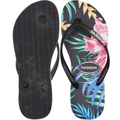 Chinelo Havaianas Slim Floral Tropical - Feminino - Foto 3