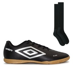 Chuteira Futsal Umbro Glaze + Meião - Adulto - Foto 1