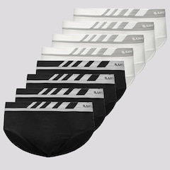 Kit de Cuecas Lupo Slip Sem Costura - Masculina - 8 unidades - Foto 1