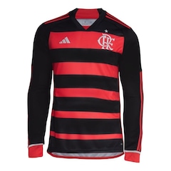 Camisa 1 Flamengo I Manga Longa 24/25 adidas - Masculina - Foto 1