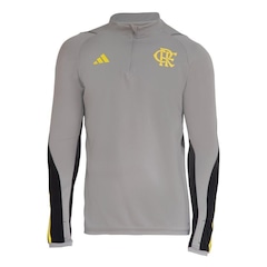 Blusão de Moletom sem Capuz do Flamengo Treino Comissão Flamengo adidas - Masculino - Foto 1