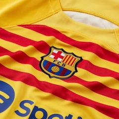 Camisa Barcelona Iv 2023/24 Torcedor Pro Nike - Infantil - Foto 3