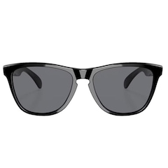 Óculos de Sol Unissex Oakley Frogskins Polished Black Grey - Foto 2