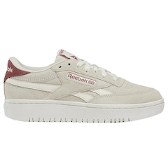Tênis Reebok Club C Double Revenge Feminino Bege - Foto 1