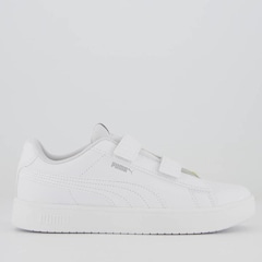 Tênis Puma Rickie Classic V Ps Infantil All White - Foto 1
