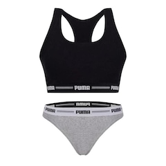 Kit Top Puma Nadador + Calcinha Biquíni - Feminino - Foto 1
