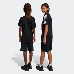Kit Camiseta + Shorts adidas Train Essentials Aeroready 3-Stripes - Infantil - Foto 4