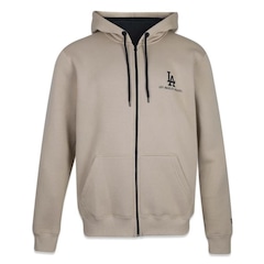 Blusão de Moletom com Capuz Aberto New Era Los Angeles Dodgers Old - Masculino - Foto 1