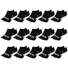 Kit Meia Sapatilha Puma Esportiva - 15 Pares - Feminino - Foto 1