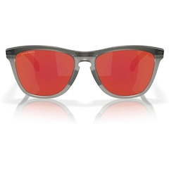 Óculos de Sol Unissex Oakley Frogskins Range Matte Grey Smoke - Foto 4