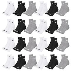 Kit Meia Cano Médio Puma Esportiva - 24 Pares - Feminino - Foto 1