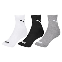 Kit Meia Cano Médio Puma Esportiva - 6 Pares - Feminino - Foto 2