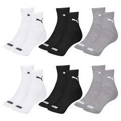 Kit Meia Cano Médio Puma Esportiva - 6 Pares - Feminino - Foto 1