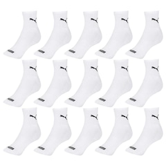 Kit Meia Cano Médio Puma Esportiva - 15 Pares - Feminino - Foto 2