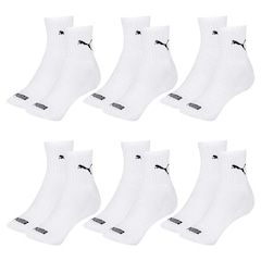 Kit Meia Cano Médio Puma Esportiva - 6 Pares - Feminino - Foto 1