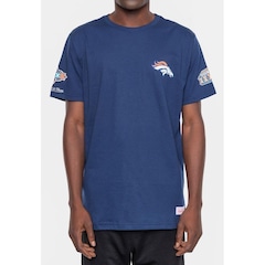 Camiseta Mitchell & Ness Masculina Superbowl Champ Denver Broncos Azul Marinho - Mitchell & Ness - Foto 2