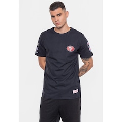 Camiseta Mitchell & Ness Masculina Superbowl Champ San Francisco 49Ers Preta - Mitchell & Ness - Foto 4