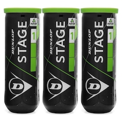 Bola de Tênis Dunlop Stage 1 - Pack com 03 Tubos - Foto 1
