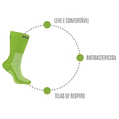 Kit de Meias Cano Médio Ert Esportiva com 2 Pares - Adulto - Foto 3