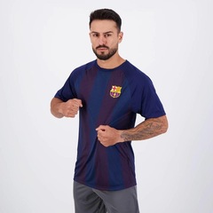 Camisa Barcelona Balboa Blaugrana Listrada Marinho - Foto 3