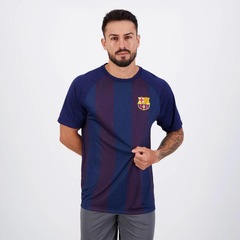 Camisa Barcelona Balboa Blaugrana Listrada Marinho - Foto 5