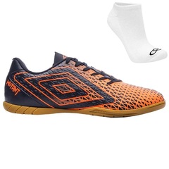 Kit Chuteira Futsal Umbro Mutant + Meia - Adulto - Foto 1
