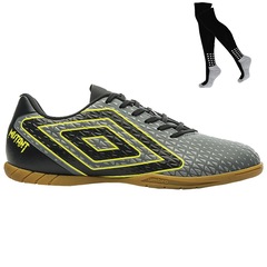 Kit Chuteira Futsal Umbro Mutant e Meião - Adulto - Foto 1