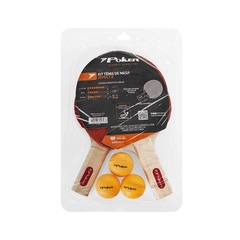 Kit Tênis de Mesa Effect II Poker com 2 Raquetes + 3 Bolas - Foto 5